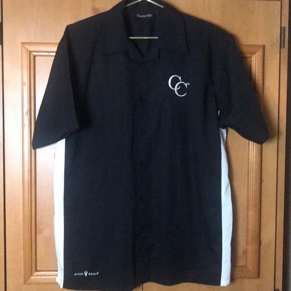 Canadian Club sz L Black button down shirt - Picture 7 of 7